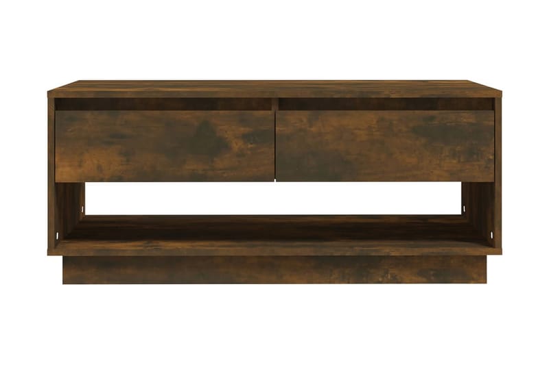 Soffbord rökfärgad ek 102,5x55x44 cm spånskiva - Brun - Soffbord - Bord