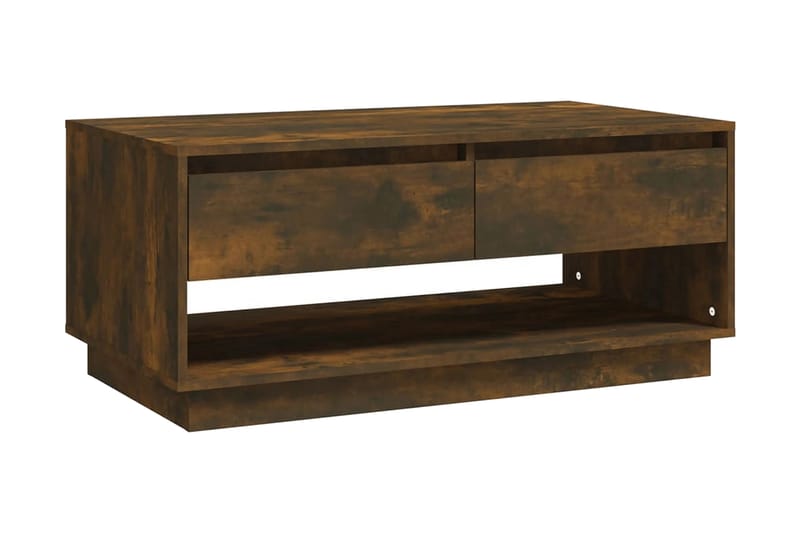 Soffbord rökfärgad ek 102,5x55x44 cm spånskiva - Brun - Möbler - Bord