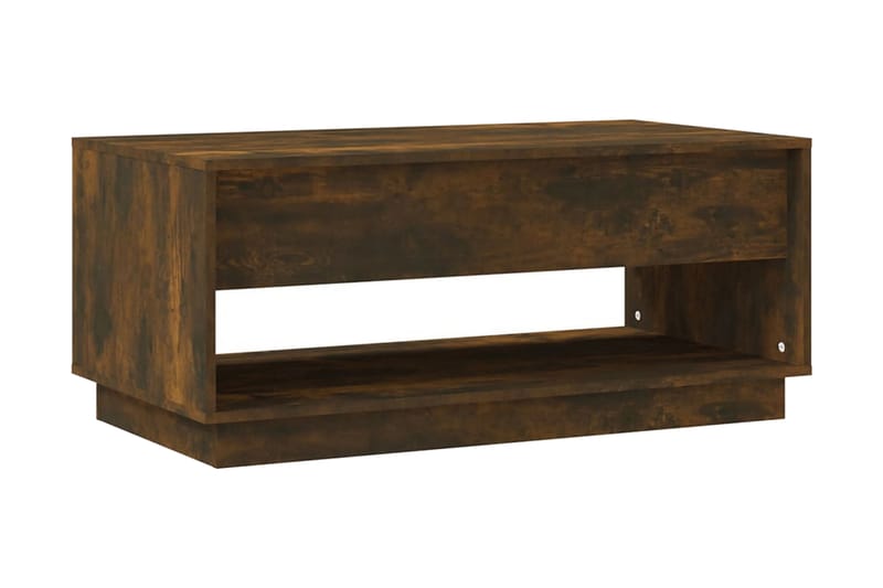 Soffbord rökfärgad ek 102,5x55x44 cm spånskiva - Brun - Möbler - Bord