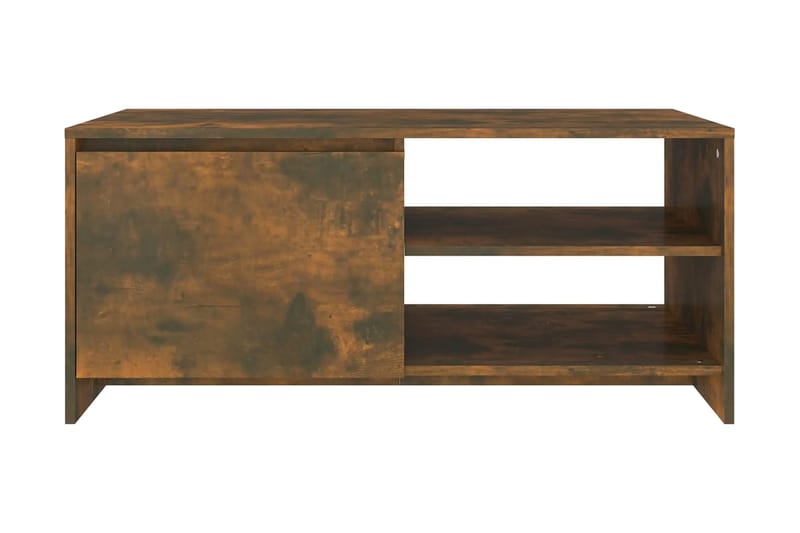 Soffbord rökfärgad ek 102x50x45 cm konstruerat trä - Brun - Möbler - Bord