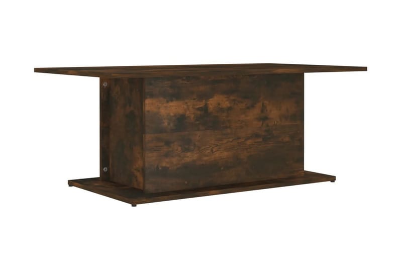 Soffbord rökfärgad ek 102x55,5x40 cm spånskiva - Brun - Möbler - Bord