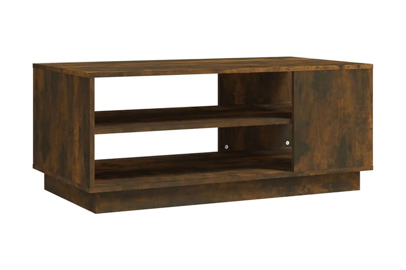 Soffbord rökfärgad ek 102x55x43 cm spånskiva - Brun - Möbler - Bord