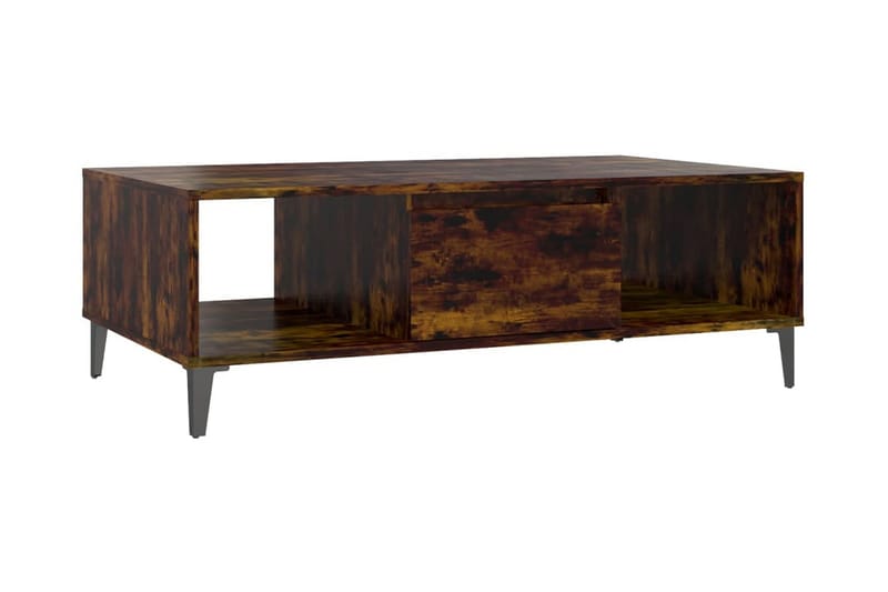 Soffbord rökfärgad ek 103,5x60x35 cm spånskiva - Brun - Möbler - Bord
