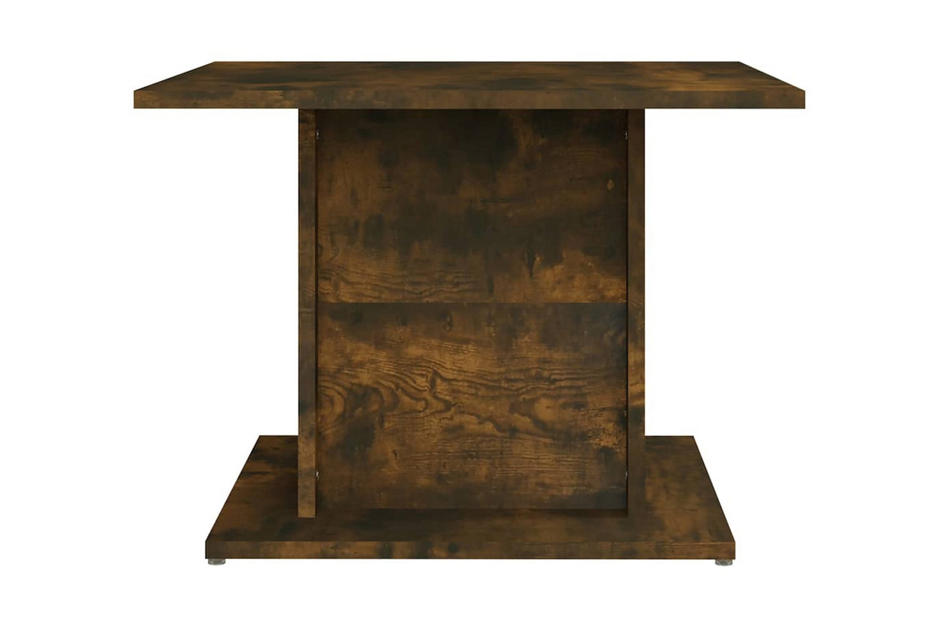 Soffbord rökfärgad ek 55,5×55,5×40 cm spånskiva – Brun