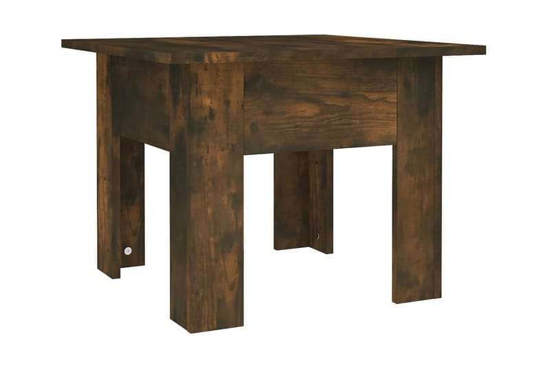 Soffbord rökfärgad ek 55x55x42 cm spånskiva - Brun - Möbler - Bord