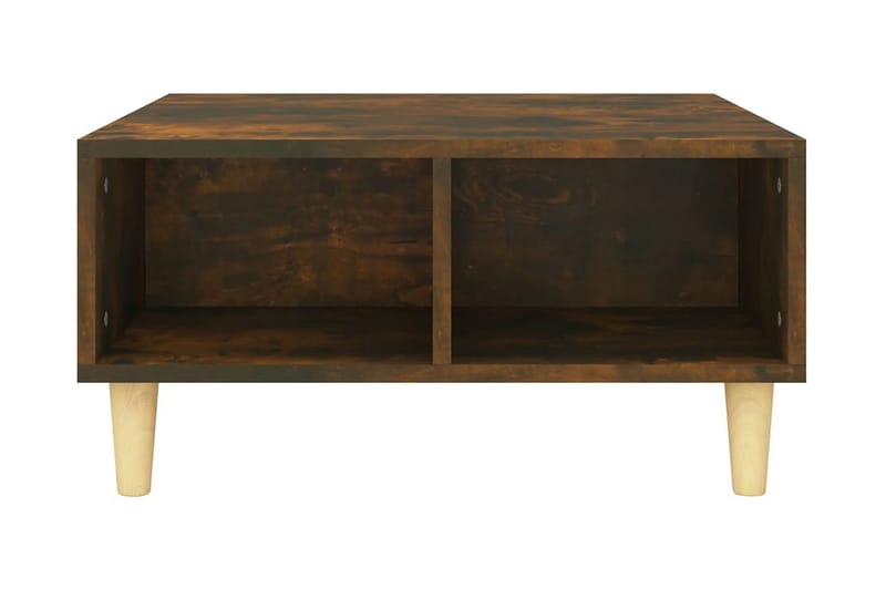 Soffbord rökfärgad ek 60x60x30 cm spånskiva - Brun - Möbler - Bord