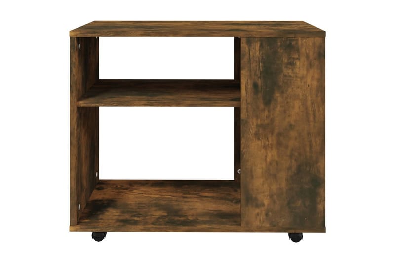 Soffbord rökfärgad ek 70x35x55 cm konstruerat trä - Brun - Möbler - Bord