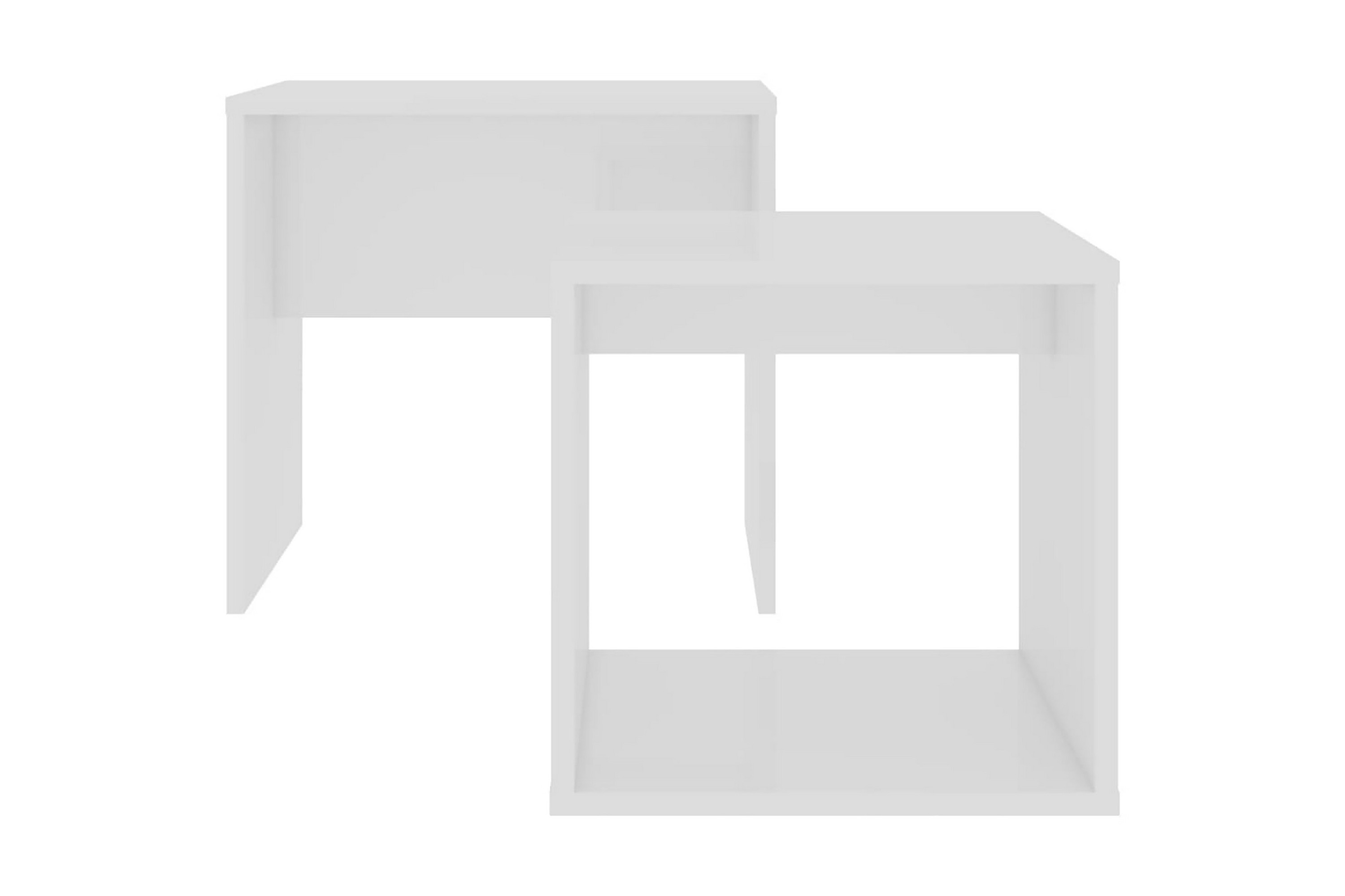 Soffbord set 48x30x45 cm spånskiva – Vit