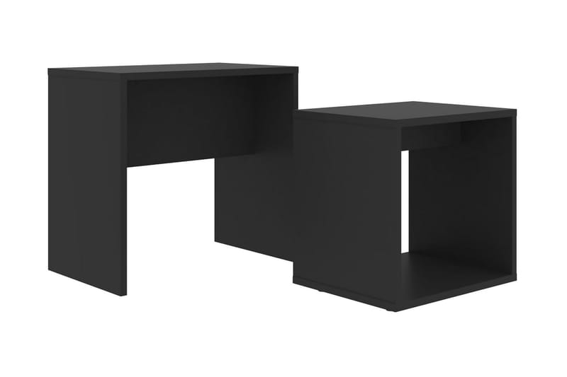 Soffbord set svart 48x30x45 cm spånskiva - Svart - Bord - Satsbord