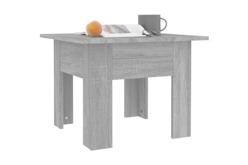 Soffbord sonoma 55x55x42 cm spånskiva - Grå - Möbler - Bord