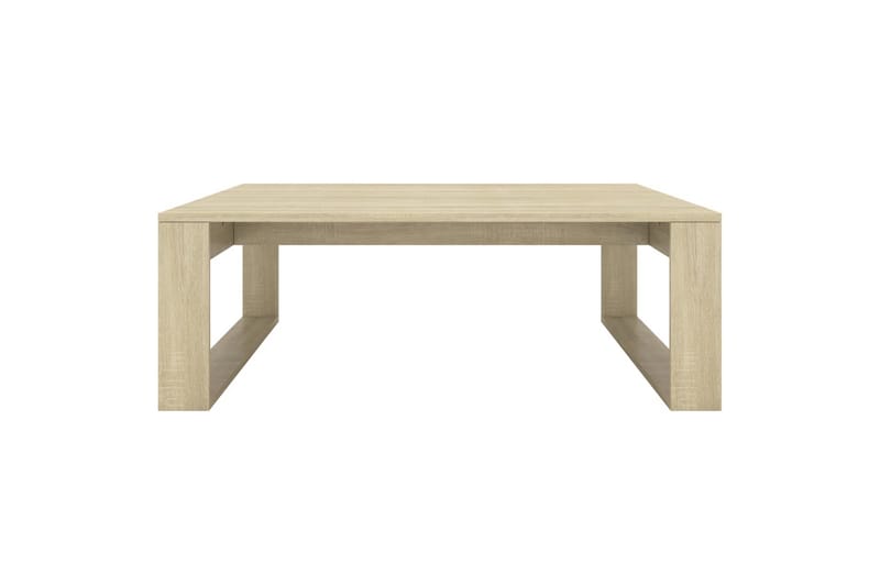 Soffbord sonoma-ek 100x100x35 cm spånskiva - Brun - Möbler - Bord