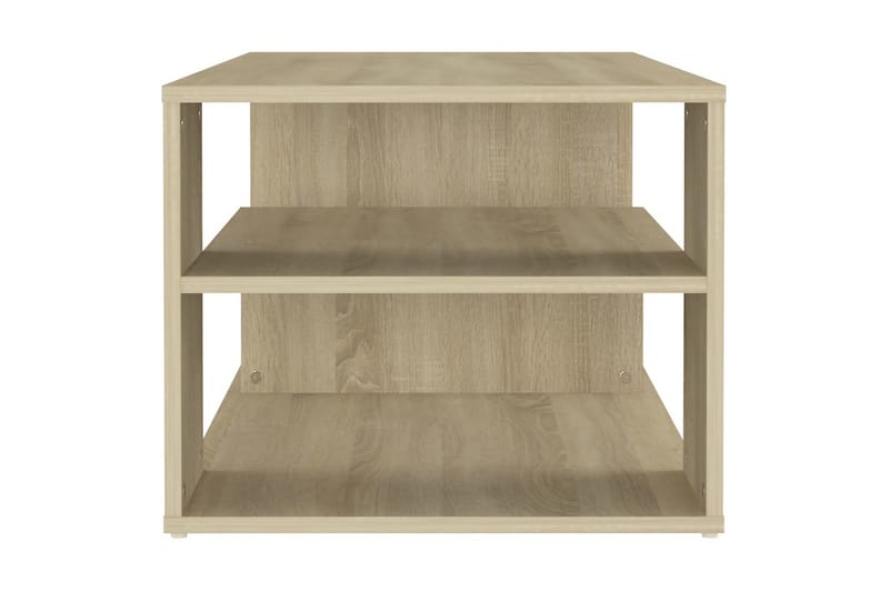 Soffbord sonoma-ek 100x50x40 cm spånskiva - Brun - Möbler - Bord