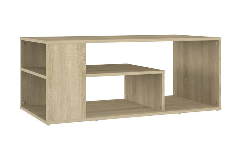 Soffbord sonoma-ek 100x50x40 cm spånskiva - Brun - Möbler - Bord