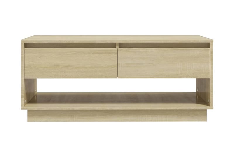 Soffbord sonoma-ek 102,5x55x44 cm spånskiva - Brun - Möbler - Bord