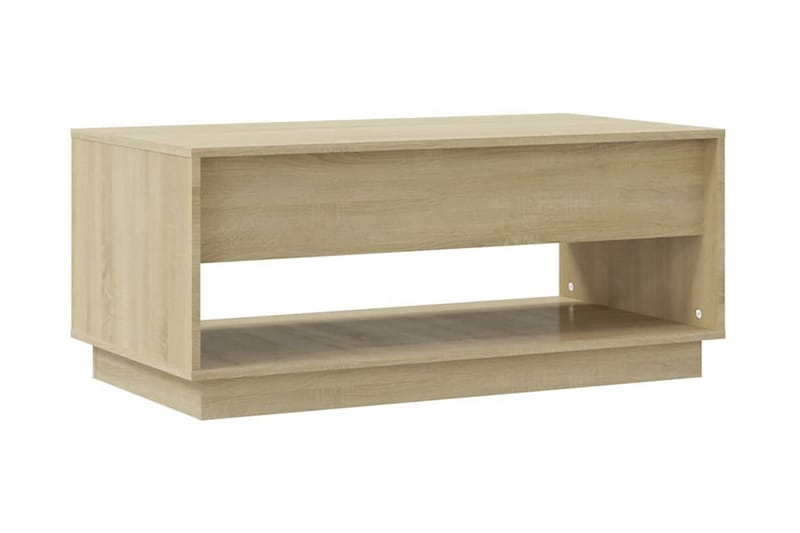 Soffbord sonoma-ek 102,5x55x44 cm spånskiva - Brun - Möbler - Bord