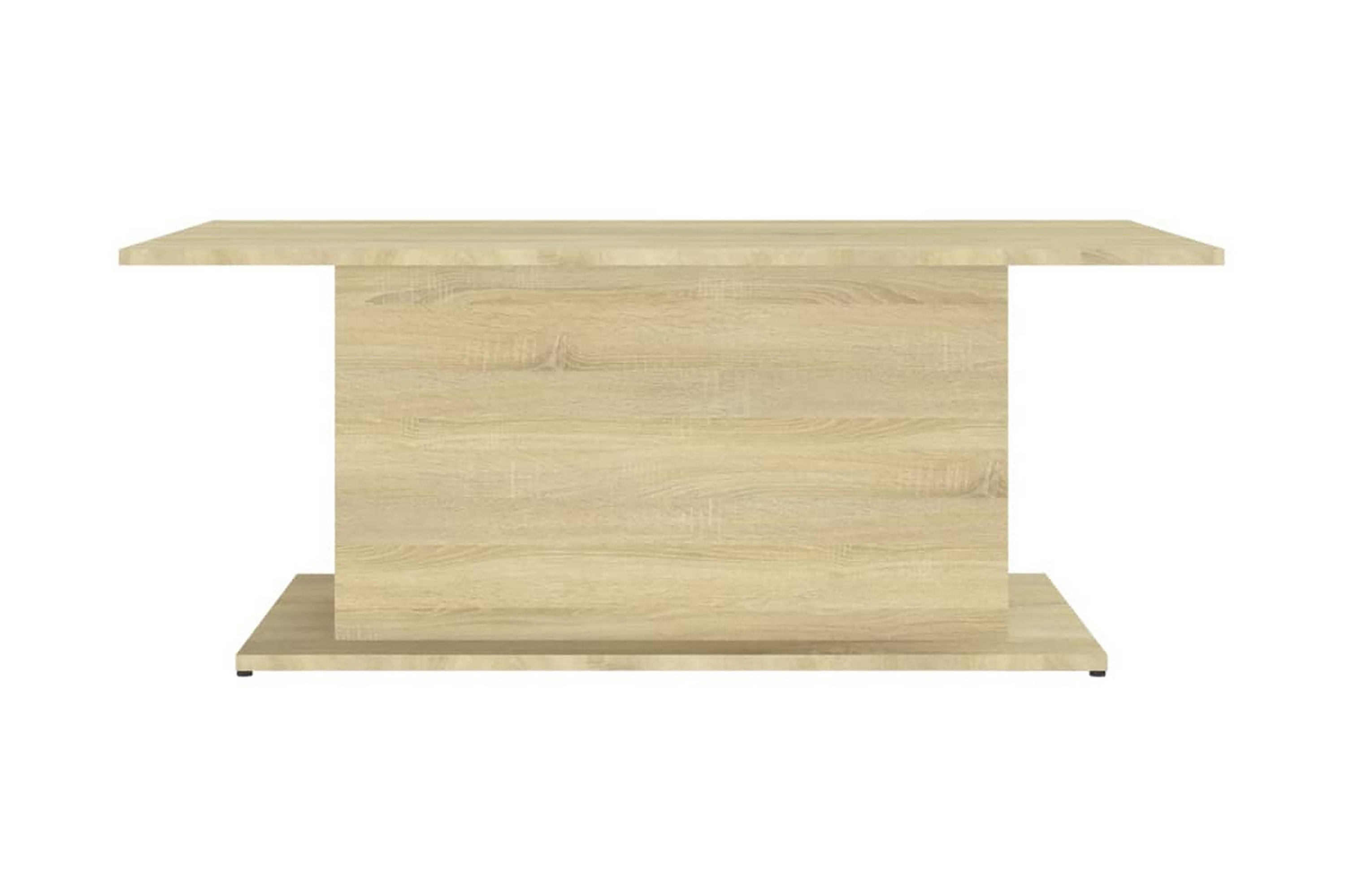 Soffbord sonoma-ek 102×55,5×40 cm spånskiva – Beige