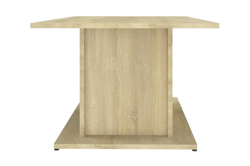 Soffbord sonoma-ek 102x55,5x40 cm spånskiva - Beige - Soffbord - Bord