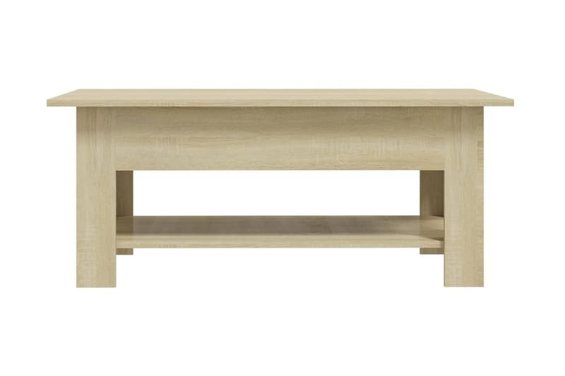 Soffbord sonoma-ek 102x55x42 cm spånskiva - Brun - Soffbord - Bord