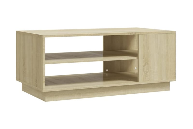 Soffbord sonoma-ek 102x55x43 cm spånskiva - Brun - Möbler - Bord