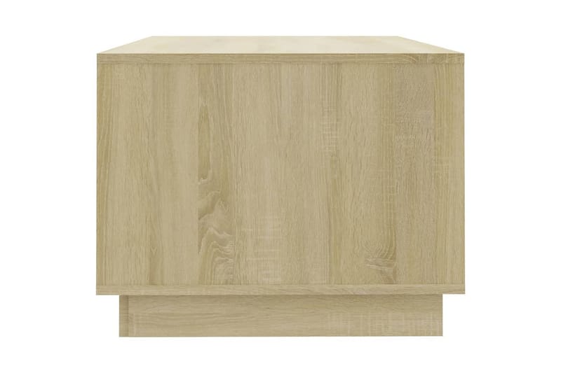 Soffbord sonoma-ek 102x55x43 cm spånskiva - Brun - Möbler - Bord