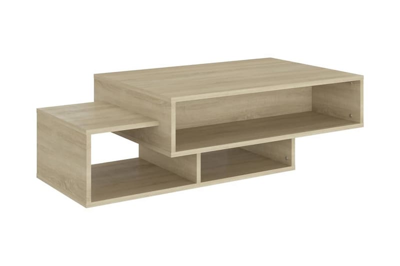 Soffbord sonoma-ek 105x55x32 cm spånskiva - Brun - Möbler - Bord
