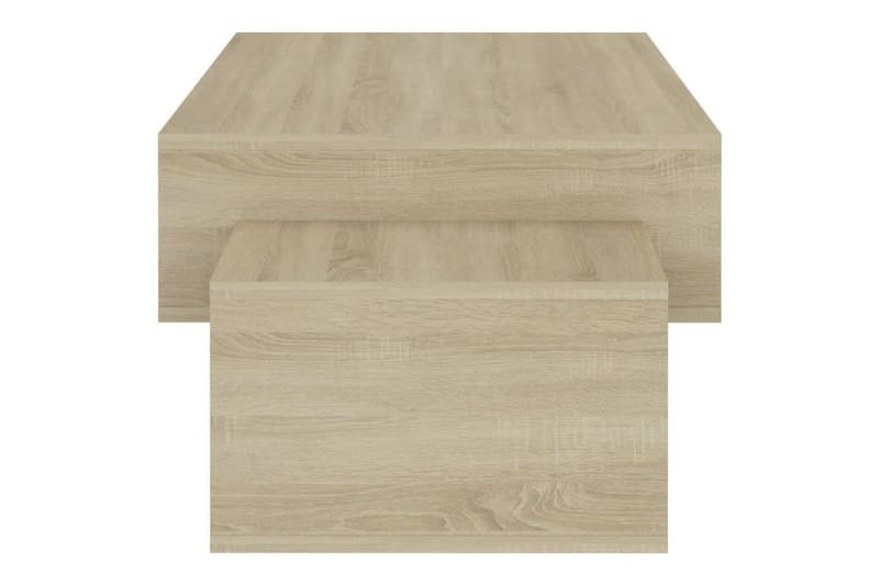 Soffbord sonoma-ek 105x55x32 cm spånskiva - Brun - Möbler - Bord