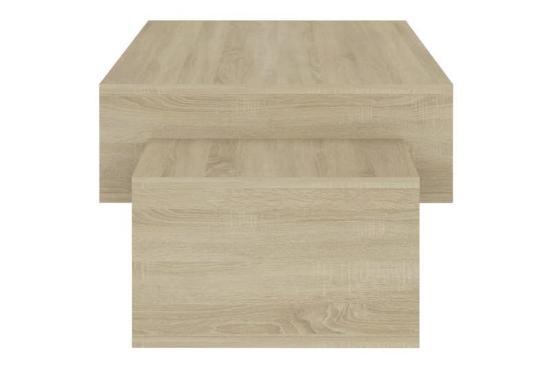 Soffbord sonoma-ek 105x55x32 cm spånskiva - Brun - Soffbord - Bord