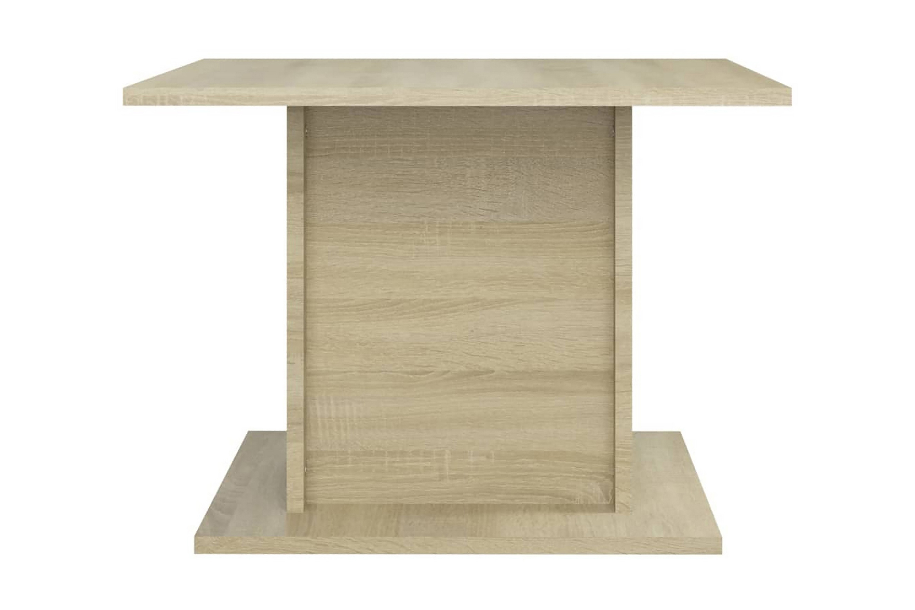 Soffbord sonoma-ek 55,5×55,5×40 cm spånskiva – Beige