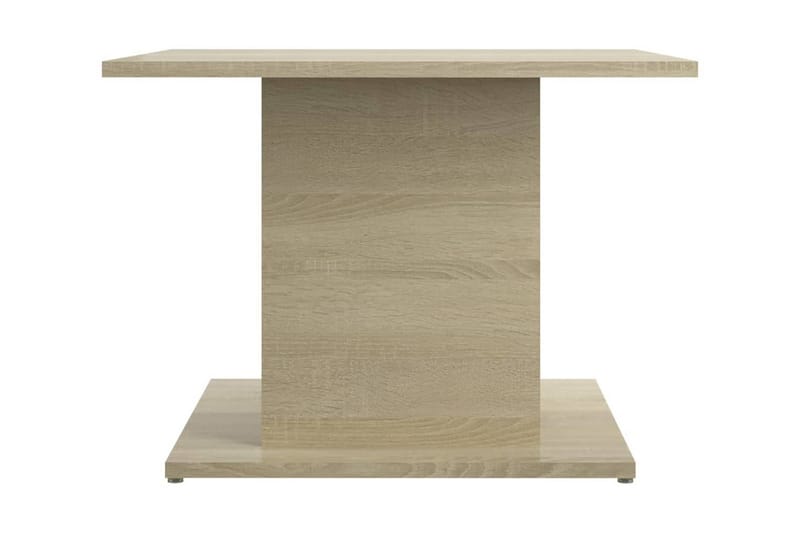 Soffbord sonoma-ek 55,5x55,5x40 cm spånskiva - Beige - Möbler - Bord