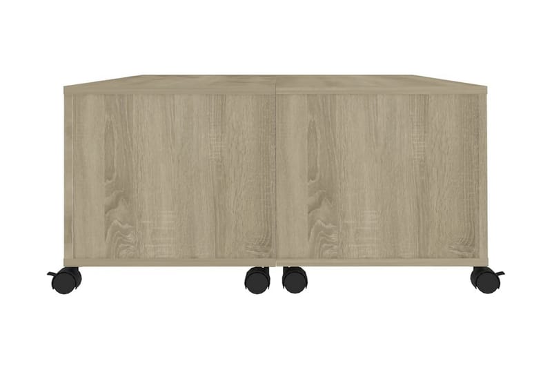 Soffbord sonoma-ek 75x75x38 cm spånskiva - Brun - Möbler - Bord