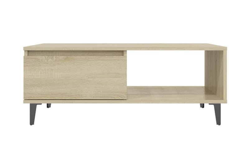 Soffbord sonoma-ek 90x60x35 cm spånskiva - Brun - Soffbord - Bord