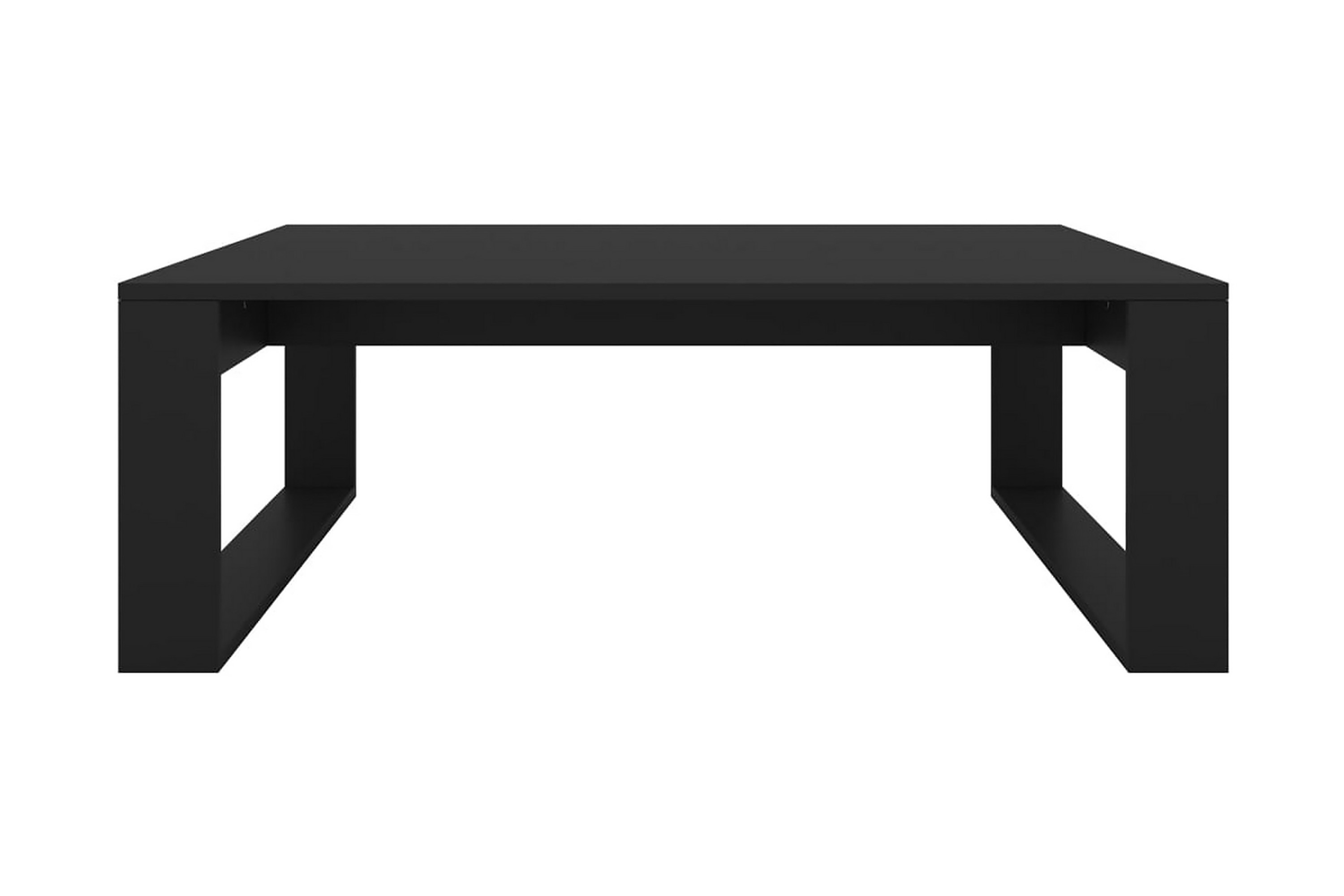Soffbord svart 100x100x35 cm spånskiva – Svart