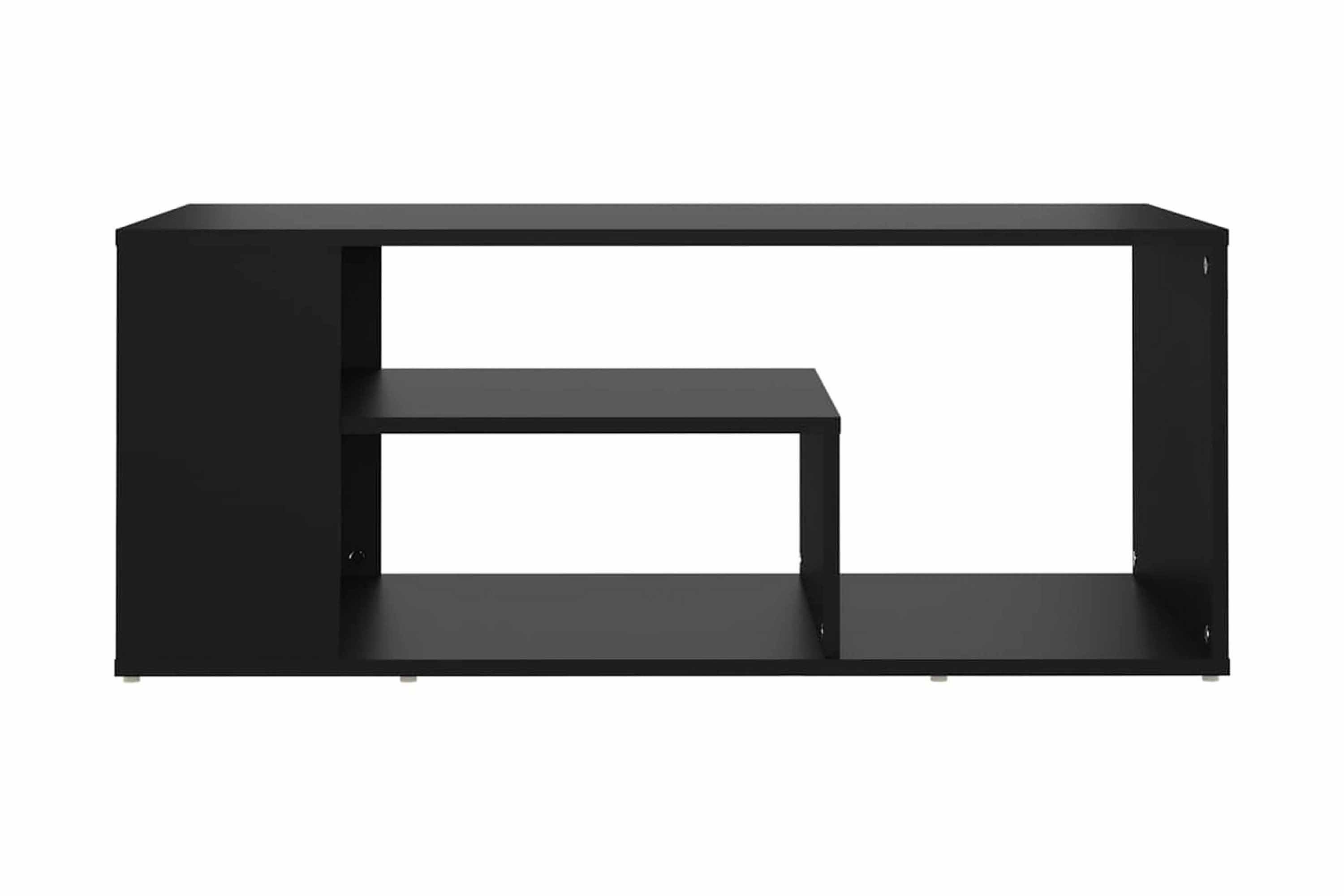 Soffbord svart 100x50x40 cm spånskiva – Svart