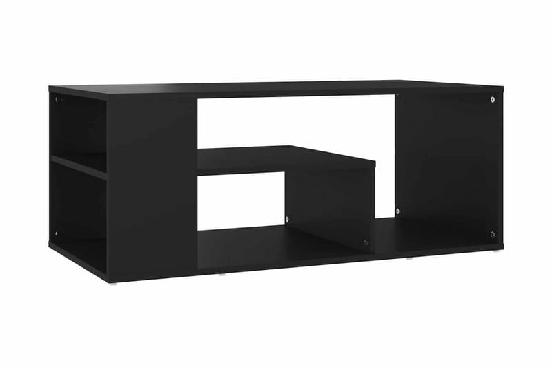 Soffbord svart 100x50x40 cm spånskiva - Svart - Möbler - Bord