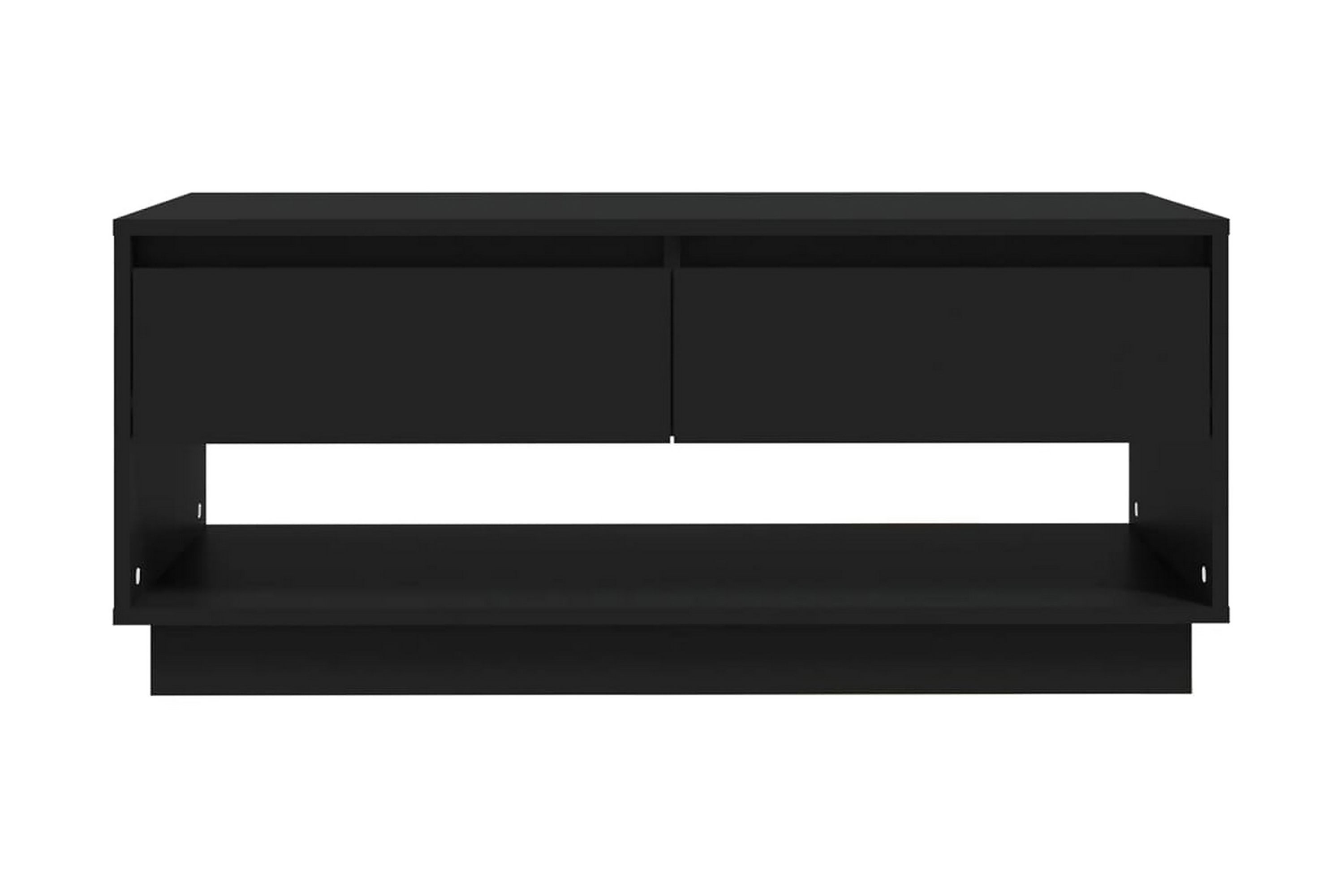Soffbord svart 102,5x55x44 cm spånskiva – Svart