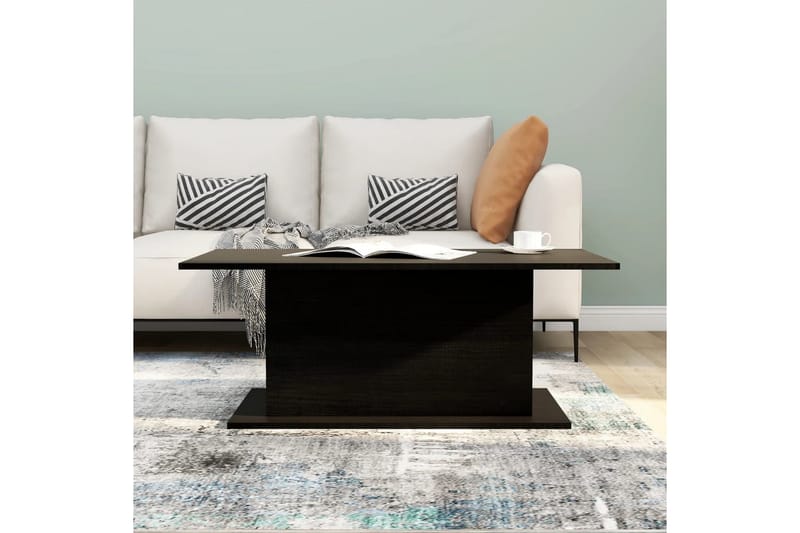 Soffbord svart 102x55,5x40 cm spånskiva - Svart - Möbler - Bord