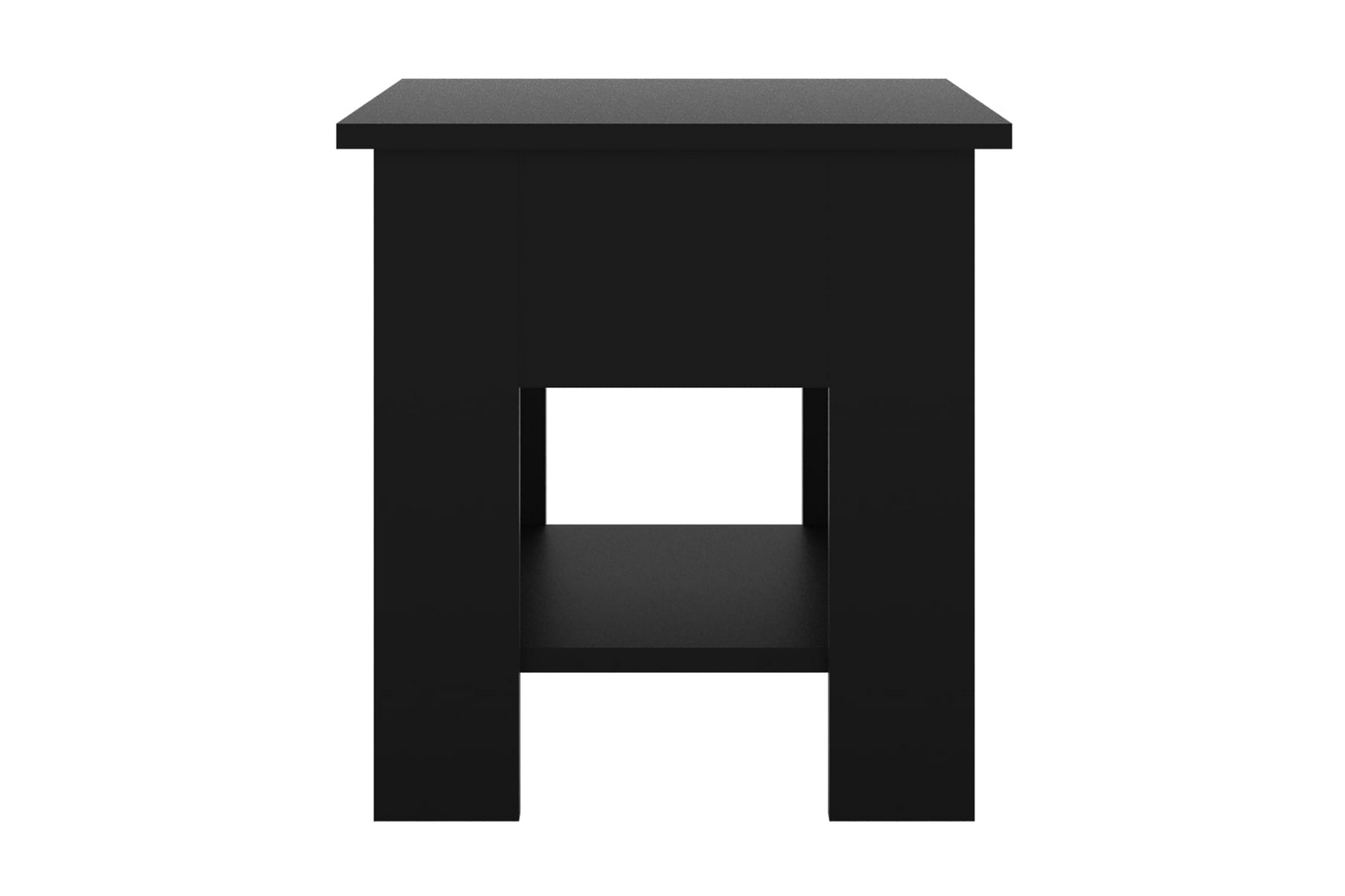 Soffbord svart 40x40x42 cm konstruerat trä – Svart