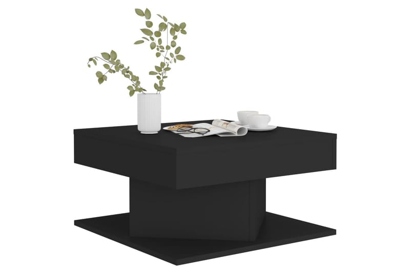 Soffbord svart 57x57x30 cm spånskiva - Svart - Möbler - Bord