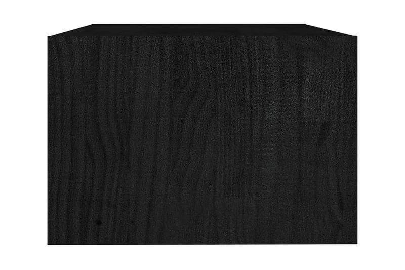 Soffbord svart 75x50x33,5 cm massiv furu - Svart - Soffbord - Bord