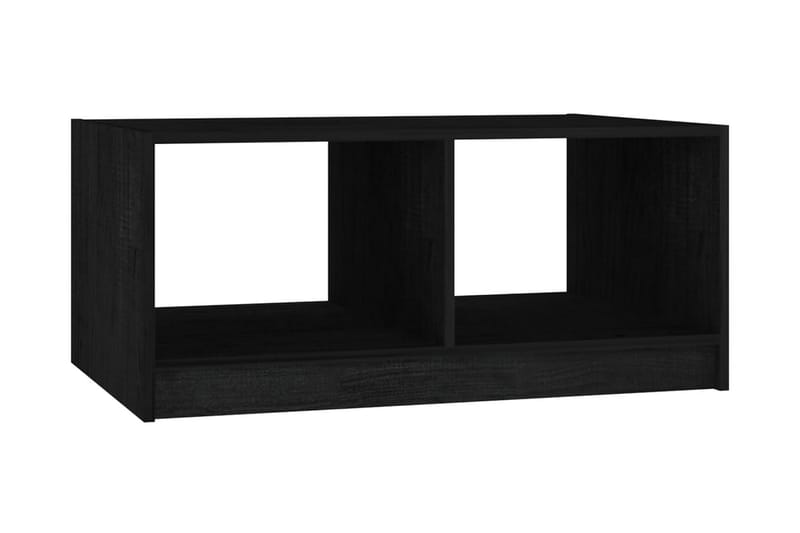 Soffbord svart 75x50x33,5 cm massiv furu - Svart - Soffbord - Bord