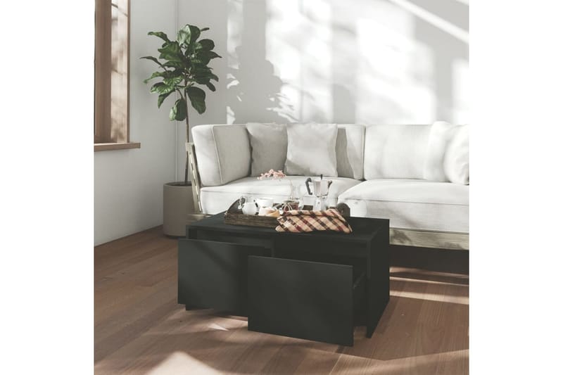 Soffbord svart 90x50x41,5 cm spånskiva - Svart - Möbler - Bord