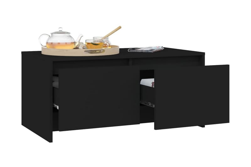 Soffbord svart 90x50x41,5 cm spånskiva - Svart - Möbler - Bord