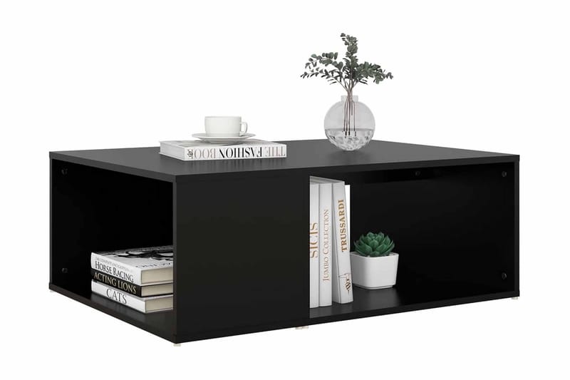 Soffbord svart 90x67x33 cm spånskiva - Svart - Möbler - Bord