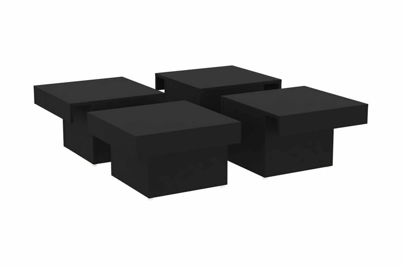 Soffbord svart 90x90x28 cm spånskiva - Svart - Soffbord - Bord