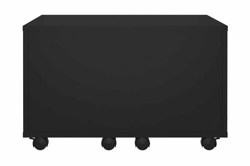 Soffbord svart högglans 60x60x38 cm spånskiva - Svart - Soffbord - Bord