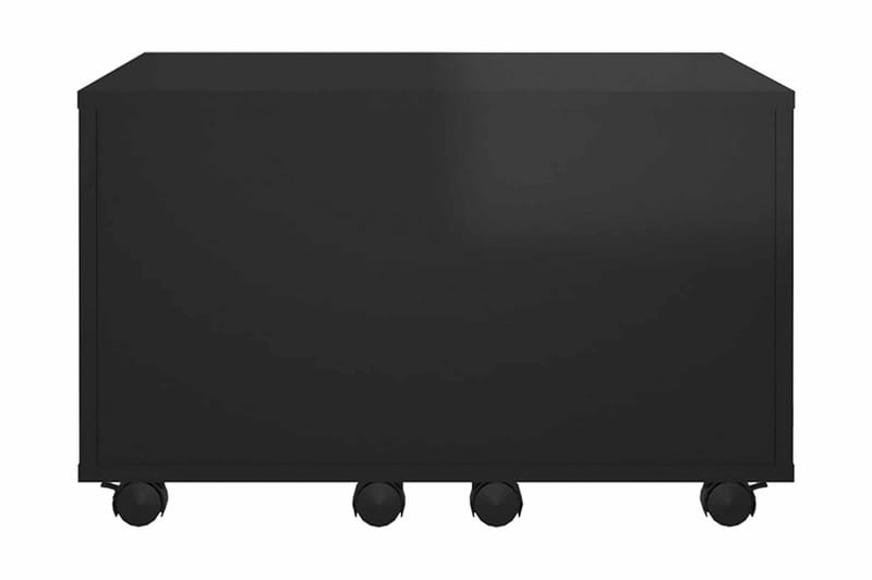 Soffbord svart högglans 60x60x38 cm spånskiva - Svart - Soffbord - Bord