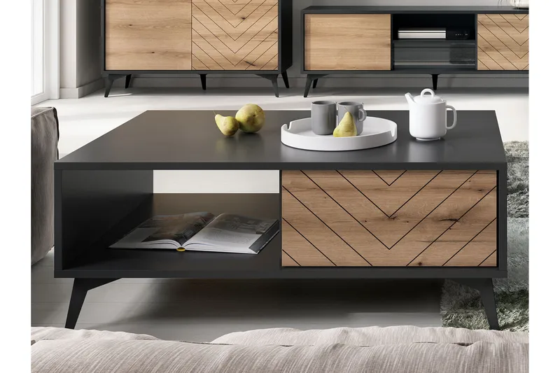 Soffbord - Svart|Ek - Möbler - Bord