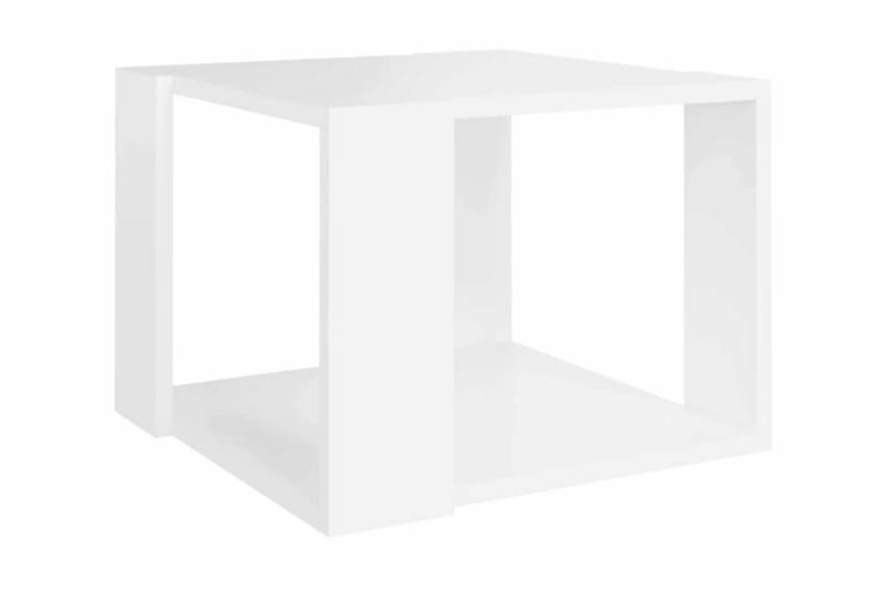 Soffbord vit 40x40x30 cm spånskiva - Vit - Möbler - Bord