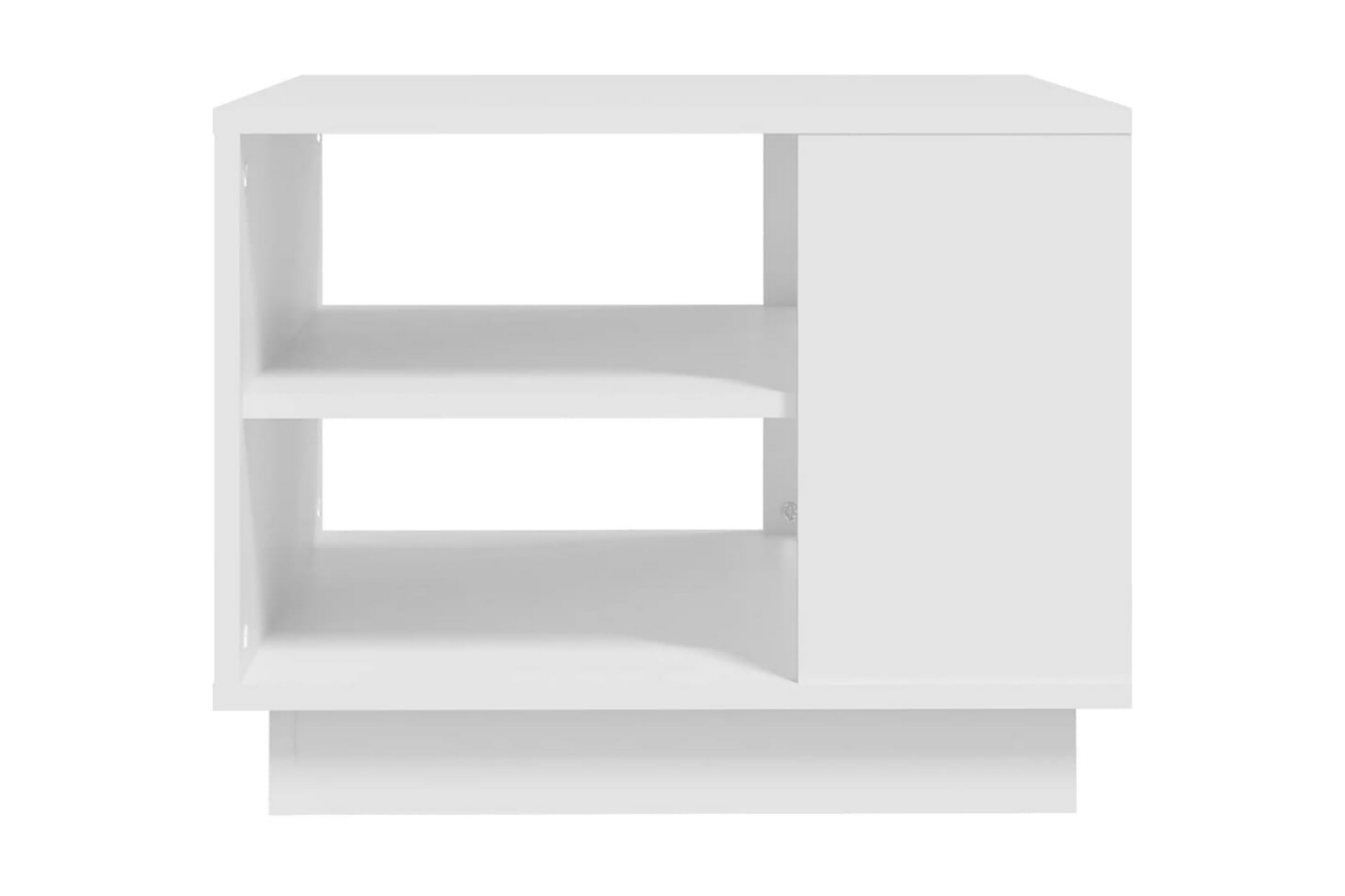 Soffbord vit 55x55x43 cm spånskiva – Vit