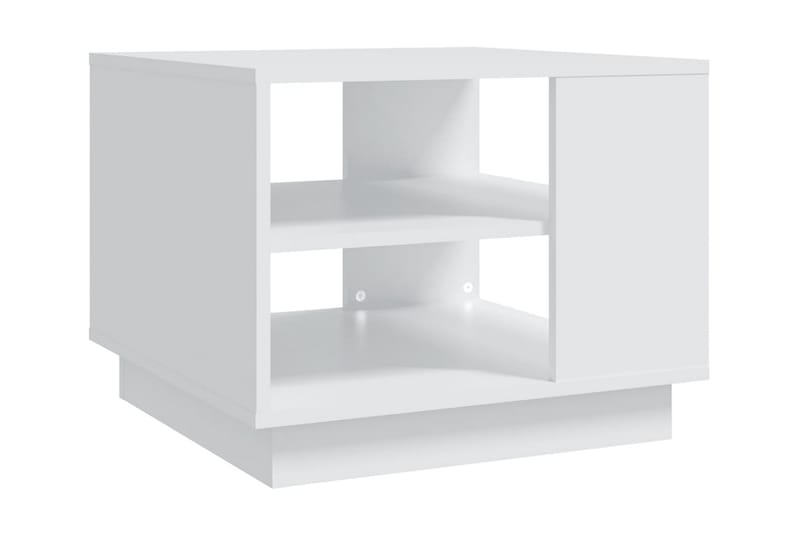 Soffbord vit 55x55x43 cm spånskiva - Vit - Möbler - Bord